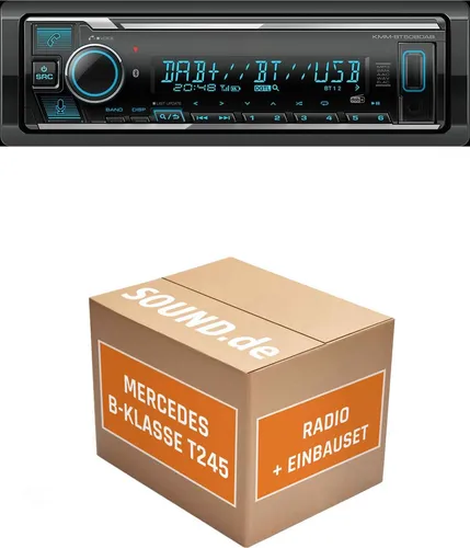 Kenwood KMM BT508DAB Autoradio Einbaupaket für Mercedes B-Klasse T245