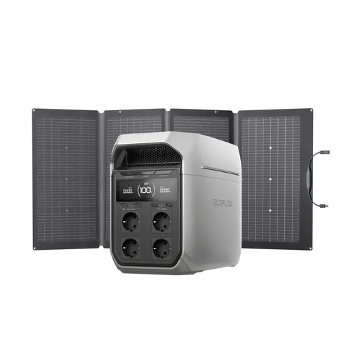 Ecoflow DELTA 3 Plus Powerstation 1.024 Wh - Ladestationen für Wohnmobile und Outdoor, mit ultra-schneller LiFePO4-Batterie und X-Boost Technologie für zuverlässige Notstromversorgung.