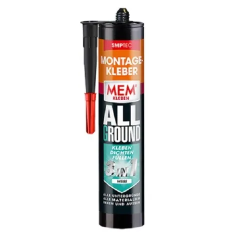 MEM Montage-Kleber Allground 3in1, Zum Kleben, Dichten und Füllen , Wasser- und