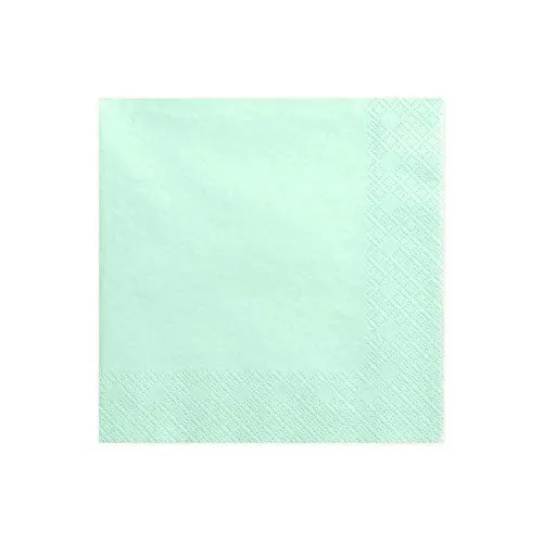 Napkins 3 layers mint 33x33cm (1 pkt / 20 pc.) in türkis von PartyDeco
