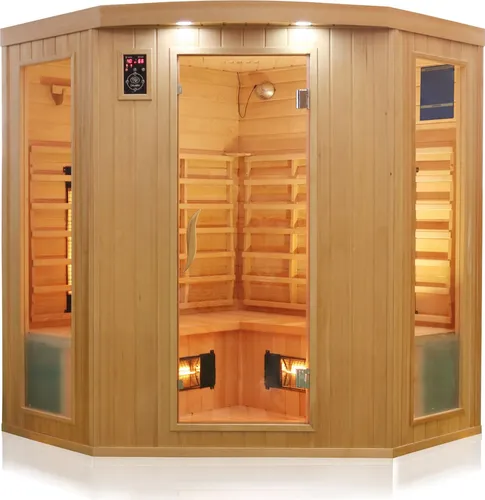 Dewello® Infrarotkabine HALEY 160cm x 160cm von Dewello