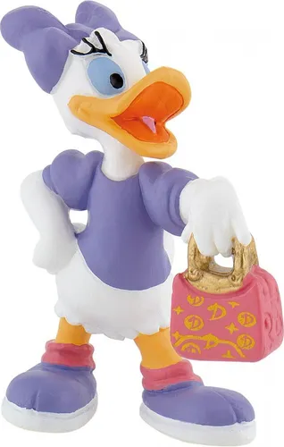 Bullyland 15343 - Spielfigur Walt Disney Daisy Duck mit Tasche