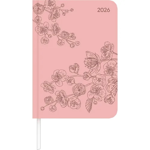 Alpha Edition Lady Journal Deluxe Salmon 2026 - Eleganter Taschenkalender - Terminkalender A6 mit 128 Seiten, stilvollem Tucson-Einband und praktischen Zusatzfunktionen für eine optimale Organisation im Alltag.