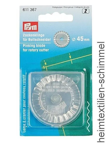 PRYM Zackenklinge Ersatzklinge für Rollschneider Maxi Klinge Messer 45 mm 611367