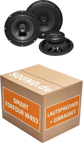 Hifonics VX62 Lautsprecher Einbaupaket für Smart Forfour W453