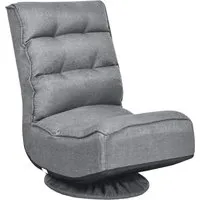 Costway 360° Drehbarer Bodenstuhl mit 5-fach verstellbarer Rückenlehne