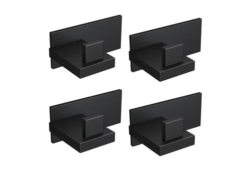 Mai & Mai Wandgarderobe Stalo-06 – 8 Edelstahl Kleiderhaken - Minimalistische Wandgarderobe mit 8 rutschfesten Haken. Korrosionsbeständig und stabil, ideal für Flur oder Schlafzimmer. Einfache Montage durch Bohr- oder Klebemethode.