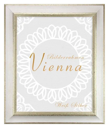 Einzelrahmen Bilderrahmen Vienna 31x41 cm in Weiß Silber von OTTO
