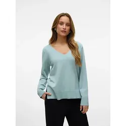 VERO MODA VMSILJE Strickpullover für Damen - Locker geschnittener Pullover aus 77% LENZING ECOVERO Viscose für ein angenehmes Tragegefühl und Nachhaltigkeit.
