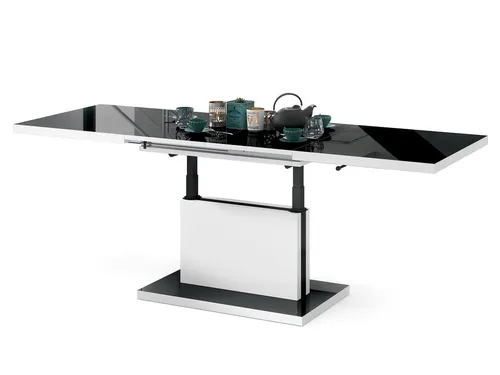 Mazzoni Aston Ausziehbarer Couchtisch 120/200cm in schwarz von Mazzoni