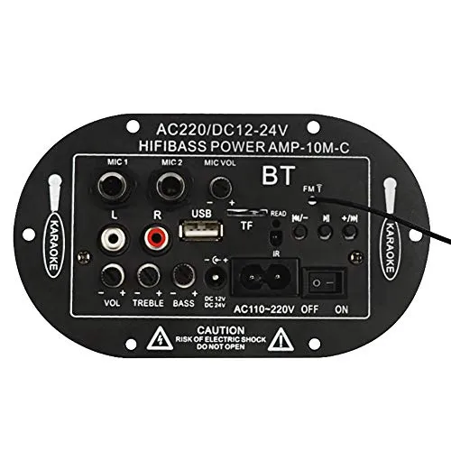 ANCLLO Digitaler Bluetooth-Verstärker 8-Zoll-Auto-Auto-Digital-Bluetooth-Verstärker HiFi-Bass Hochleistungs-Stereo-AMP