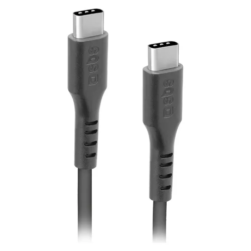 SBS Datenkabel USB Typ-C zu USB Typ C-Anschluss (1,5 m), schwarz (1.50 m, USB 2.0) (TECABLETCC20K)