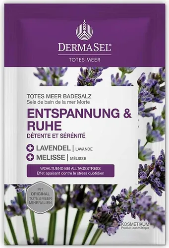 DERMASEL Totes Meer Badesalz Entspannung & Ruhe 80 g