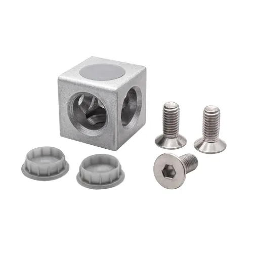 3-Wege Würfelverbinder Eck-Verbinder für Aluprofil 30x30 - 1 Stück