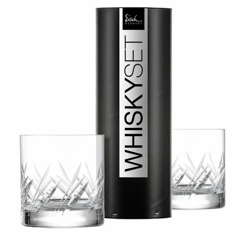 Eisch Germany Whiskyglas GENTLEMAN 2-teilig - Hochwertige Kristallglas-Whiskygläser, handgefertigt und geschliffen, mit 400 ml Fassungsvermögen – perfekt für Genießer und ideal für besondere Anlässe.