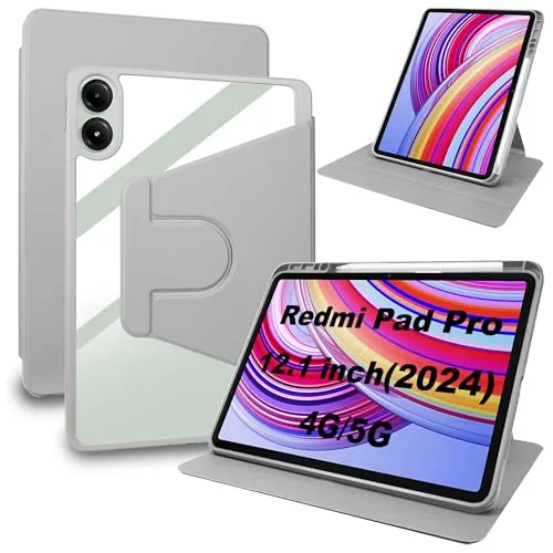Lemxiee PU Leder Case für Xiaomi Redmi Pad Pro & Poco Pad 12.1