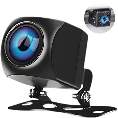 OiLiehu Universal AHD Rückfahrkamera, Rückfahrkamera Auto mit IP68 Wasserdicht 170 Grad Weitwinkel Farb Nachtsicht für 12V Autos Lieferwagen LKWs Wohnmobile