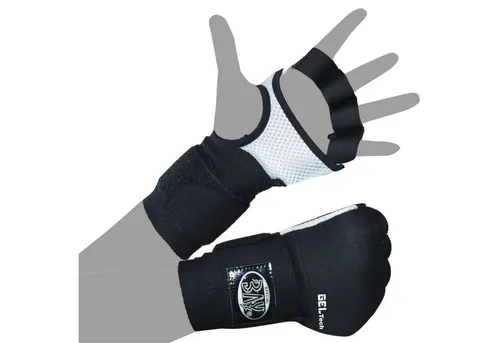 BAY-Sports Boxbandagen Wave Gel Neopren Box-Bandagen schwarz gepolstert