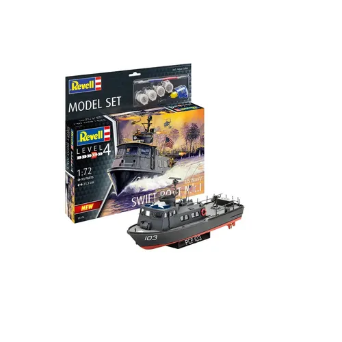 Revell BS-SCHIFFE-BOOTE Model Set US Navy SWIFT BOAT Mk.I - Boote & Schiffe, detailliertes Modell des US Navy SWIFT BOAT Mk.I für präzisen Modellbau und Sammler.