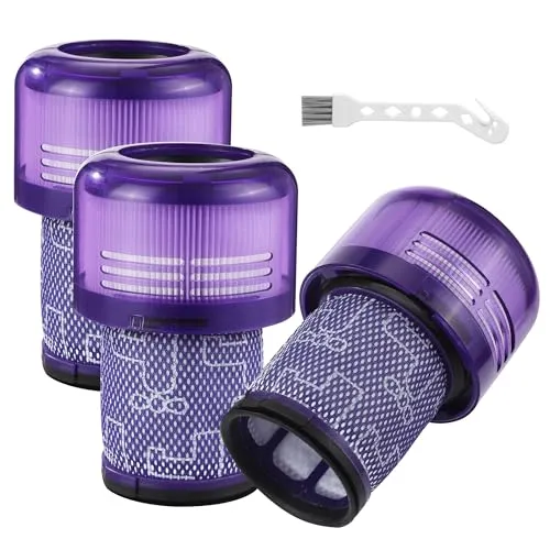 DUBUOZA 3 Stück Filter für Dyson V12, Kompatibel mit Dyson V12 Slim, V12 Detect Slim und anderen Modellen, Waschbar, Ersetzen Sie # 971517-01