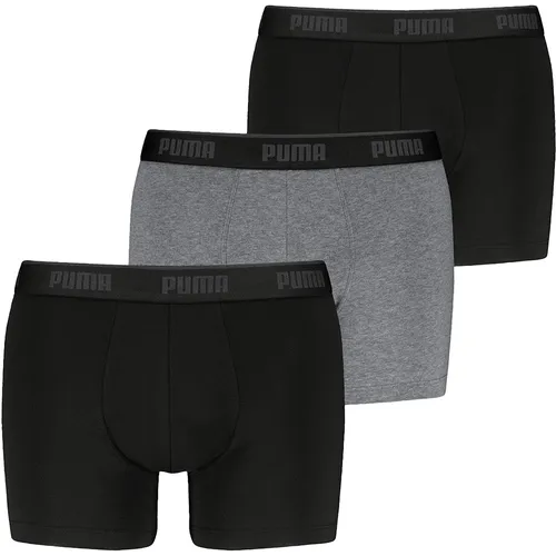 Puma Everyday Basic Boxers - grau - Underwear aus Bio-Baumwolle, umweltfreundlich und mit bequemem Bund für höchsten Tragekomfort.
