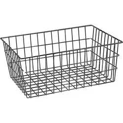 UNIX Fahrradkorb Camillo Festmontage Schwarz - Korb für Fahrräder, aus robustem Stahl, ideal für Unisex Erwachsene, mit 40 Litern Volumen und stabiler Festmontage für sichere Transporte.