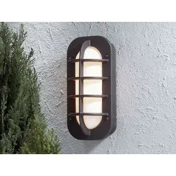 LED Außenwandleuchte Schwarz - Modernes Design für Fassadenbeleuchtung - Elegante Außenwandleuchte in Schwarz aus hochwertigem Aluminium und Acrylglas. Ideal für die gleichmäßige Beleuchtung von Eingangsbereichen und Terrassen. Mit IP23-Schutzklasse optimal für den Außenbereich geeignet.