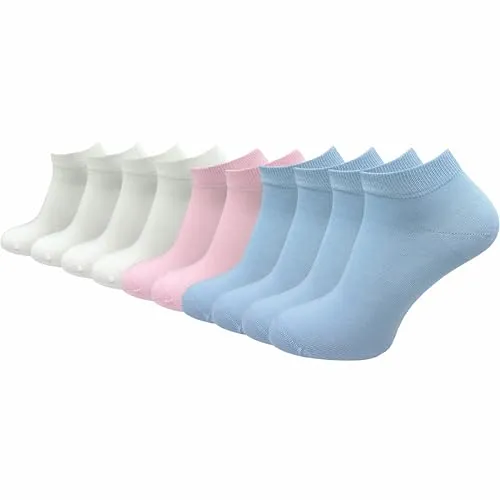 GAWILO Sneakersocken für Damen - 100% Baumwolle (10-Paar) - Sport-Kurzsocken aus 100% Baumwolle, atmungsaktiv und ohne drückende Naht für höchsten Tragekomfort, ideal für Alltag und sportliche Aktivitäten.