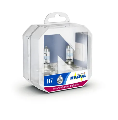 H7 12V 55W PX26d Range Power150 Doppelpack NARVA Glühbirne Autolampe
