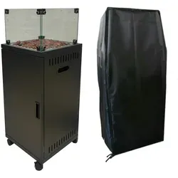 APANA Heizstrahler FUEGO - 8kW Gasheizstrahler für Terrasse - Heizstrahler für Terrasse mit 8kW Leistung, ausgestattet mit feststellbaren Rollen und Umkippsicherung für Sicherheit und Flexibilität. Genießen Sie angenehme Wärme im Freien!