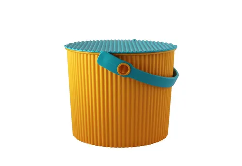 Hachiman Aufbewahrungseimer Omnioutil S, 8 L, Orange - Praktischer Aufbewahrungseimer aus hochwertigem Kunststoff, ideal für vielseitige Anwendungen im Haushalt. Mit 8 Litern Volumen bietet er ausreichend Platz für Ihre Utensilien.