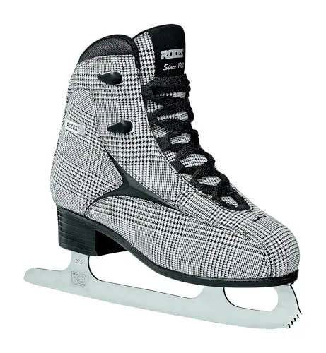 Roces Damen Brits Schlittschuh – Check Black White Silver, 37