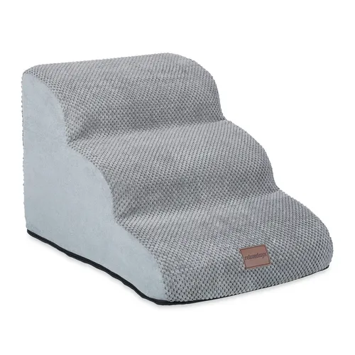 Hundetreppe Tiertreppe - Weiche, rutschfeste Katzentreppe - Rampen & Treppen, mit Antirutschbelag für sicheren Aufstieg und abnehmbarer Bezüge für einfache Reinigung.