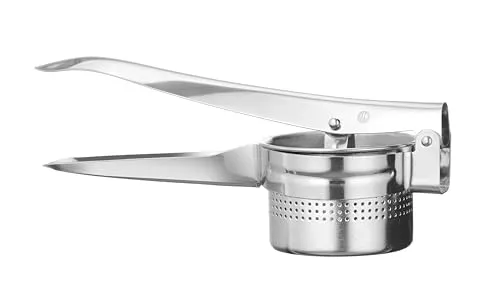 HENDI Kartoffelpresse, zum Pürieren von Gemüse, abnehmbares Sieb, ergonomischer Griff, Spätzlepresse, Kartoffelstampfer, Spaghettieispresse, Kartoffelpüree, 270x100x(H)95mm, Edelstahl