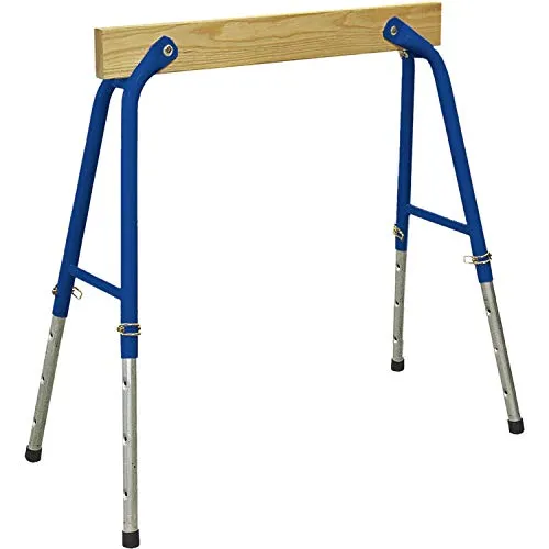 ILLER-LEITER Arbeitsbock höhenverstellbar 50019 - Höhenverstellbarer Arbeitsbock, klappbar und tragfähig bis 350 kg, ideal für verschiedene Einsatzmöglichkeiten, auch als Gerüstbock für Treppen.