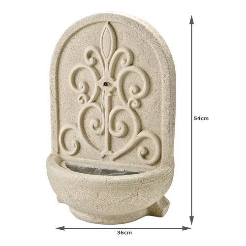 Beige GRC Beton Brunnen