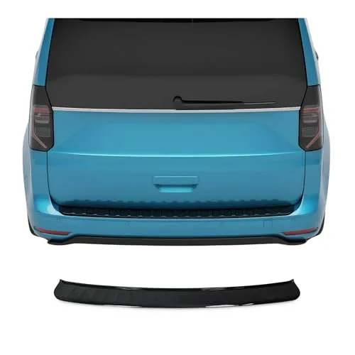OMAC Ladekantenschutz für VW Caddy 2021-2023 – Glanz Schwarz ABS, 1tlg - Langlebiger Ladekantenschutz für VW Caddy 2021-2023. Robuste, schlag- und kratzfeste Oberfläche, die eine einfache Reinigung ermöglicht. Ideal für den Schutz des Kofferraums und der Stoßstange.