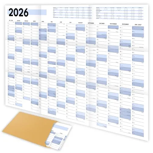 XXL Wandkalender 2026 groß (90x60cm) von Erik Anderson