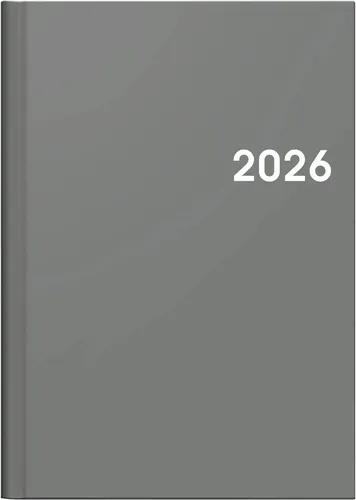 BRUNNEN 1079661636 Buchkalender Mod. 796 2026 A5, Kunststoff, grau | Buch | 2026