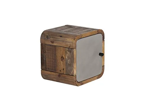 Woodkings® Badregal Dingle - Rustikales Badezimmerregal aus Pinie - Hoch- & Midischränke fürs Bad, ideal für kleine Badezimmer mit individueller Türöffnung und modernem Design - perfekter Stauraum aus recyceltem Holz.