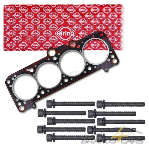 ELRING Zylinderkopfdichtung + Schrauben-Set für Audi 100 C3 1.8 und 80 B2 B3 1.6 - Dichtungen & Dichtungsringe, Originalqualität von ELRING für zuverlässige Motorabdichtung und Langlebigkeit.