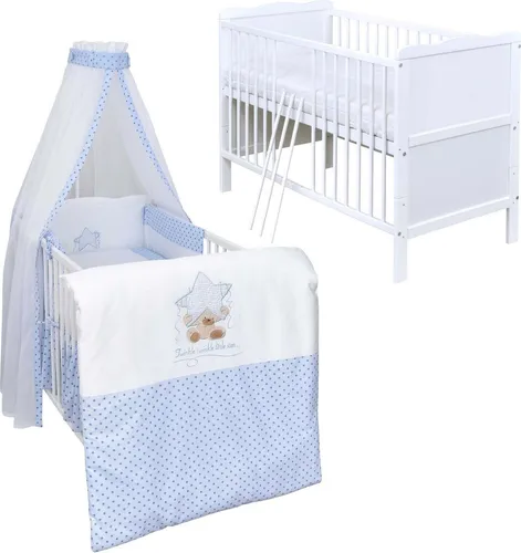 Baby-Delux Babybett Jack 140x70 Weiß