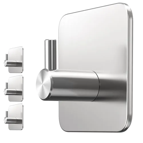 Menz Handtuchhalter ohne Bohren in silber von Menz