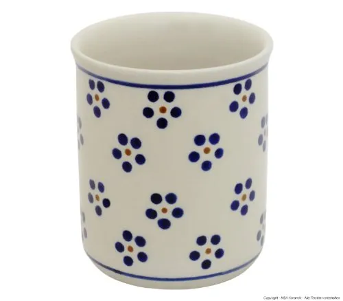 Original Bunzlauer Keramik Saftbecher (ohne Henkel) V=0.25 Liter im Dekor 1