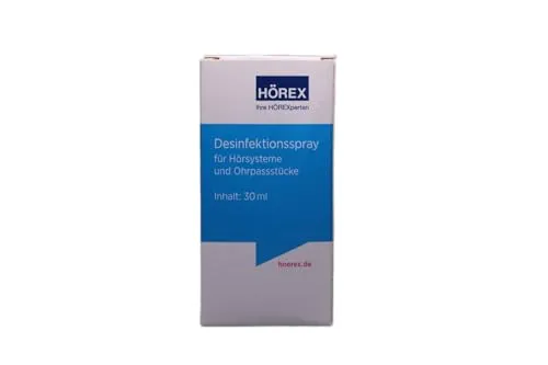 HÖREX Desinfektionsspray für Hörsysteme und Ohrpassstücke, 30 ml