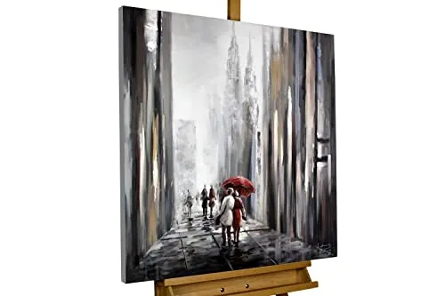 KUNSTLOFT Gemälde Mit dir an meiner Seite 80x80 cm in schwarz von KunstLoft