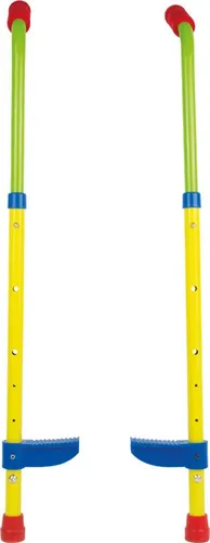 small foot Kinderstelzen - Längenverstellbar und Sicher - Spielplatz Fitnessgeräte für Kinder ab 4 Jahren, rutschfeste Fußstelzen mit gepolsterten Handgriffen fördern Geschicklichkeit und Gleichgewicht.