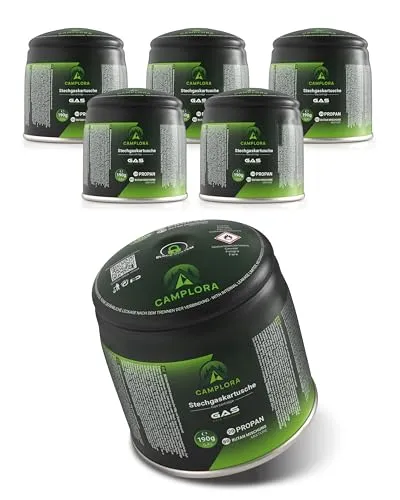 Camplora 6X 190g Stechkartuschen Propan & Butan Gaskartusche für Lötbrenner Campingkocher Gas Kartusche wintergas kartusche gaskartuschen 190g Camping Gas Cartridge Stechkartusche Butane