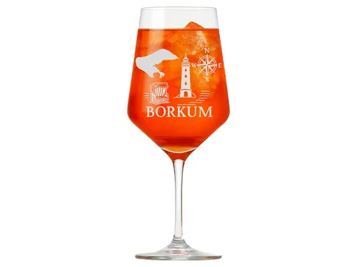 Valhalla Weinglas Borkum 350ml absolut spülmaschinenfest, 1-tlg., Glas, Atemberaubende Darstellung