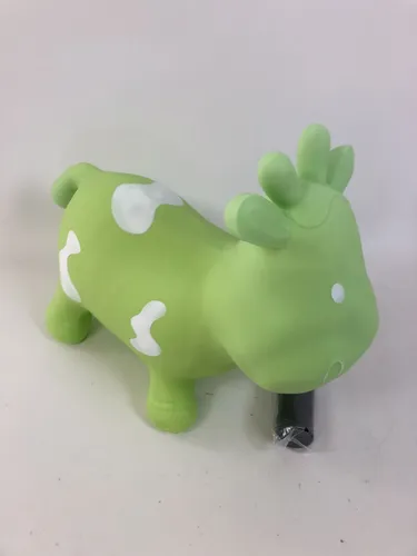 Hoppimals Tootiny Hüpftier Kuh - Aufblasbar, Grün, inkl. Pumpe - Hopser - Ideal für Kinder ab 1 Jahr, fördert Bewegung und Koordination. Das Spielzeug kommt in einer Geschenkbox mit Pumpe und ist perfekt für drinnen und draußen.